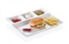 assiette couleur blanc porcelaine 27*23 cm