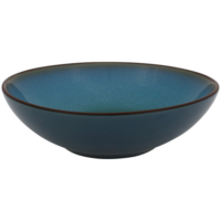 SALADIER ROND EN PORCELAINE TURQUOISE DIAM 18cm ELIN