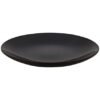 ASSIETTE RONDE PLATE EN PORCELAINE NOIRE DIAM 27cm ELIN
