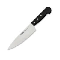 COUTEAU DE CUISINE 19CM MANCHE NOIR PIRGE