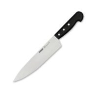 COUTEAU DE CUISINE 23CM MANCHE NOIR PIRGE