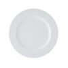 Assiette ronde en porcelaine blanc