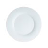 Assiette ronde en porcelaine blanche diamètre 31 cm