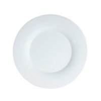 Assiette ronde en porcelaine blanche diamètre 31 cm
