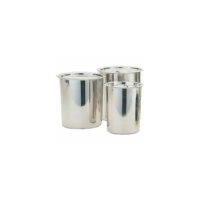Bac rond inox avec couvercle