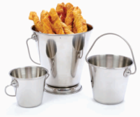 SEAU INOX EN CUIVRE PETIT MOD  9 X 6 X 9 CM  KINGMETAL