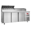 Saladette en inox 3 portes