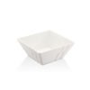 Bol carré en melamine blanc