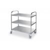 Chariot 3 niveaux en inox
