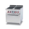 Cuisinière 4 plaques carrées sur four Electrique série 900