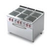 Cuisinière 6 plaques carrées sur four maxi Electrique Série 900