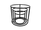 SET DE 3 SUPPORTS CYLINDRIUESµ NOIR MATTE ADVANCE