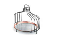 Capture-39.png CAGE AVEC 1 SUPPORT ET ASSIETTE FINITION CUIVRE COULEUR NOIR MATTE 30cm