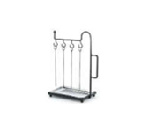 PRÉSENTOIR BARBECUE RECTANGULAIRE AVEC 4 BROCHETTES