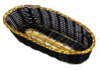 PANIER OVAL A GARNITURE NOIR  ARTASTE