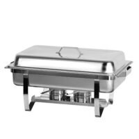 Chafing dish rectangulaire avec couvercle eco