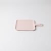 PLAT RECTANGULAIRE AVEC MANCHE EN MELAMINE ROSE DIM 24*14.2*1.5