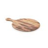 Planche à pizza ronde en melamine couleur bois