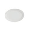 Plat à poisson ovale en porcelaine blanche diamètre 41 cm