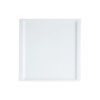 Plat carrée en porcelaine blanche 21×21 cm