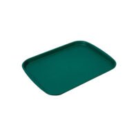 Plateau fast food en plastique vert