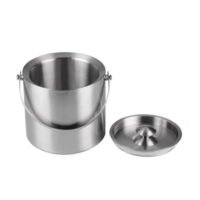 Seau à champagne en inox  avec couvercle