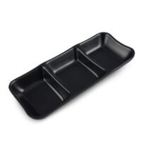 ramequin 3 compartiments ,Melamine,Black