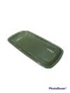 ASSIETTE RECTANGULAIRE EN PORCELAINE VERTE DIM 30CM