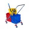 CHARIOT DE NETTOYAGE DOUBLE SEAUX AVEC ESSOREUSE 60L ARTASTE