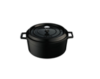 Dutch Oven en fonte émaillée. Rond 4″ (100mm) Dia , Black